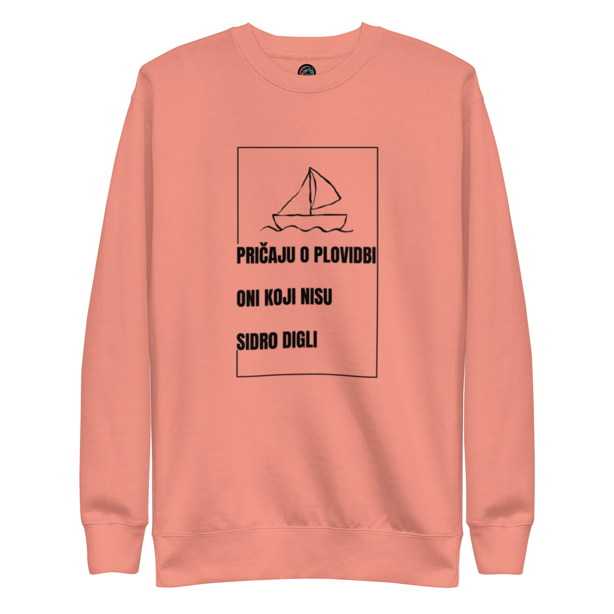 Dugačka majica s natpisom "Pričaju o plovidbi oni koji nisu sidro digli" - Slika 8