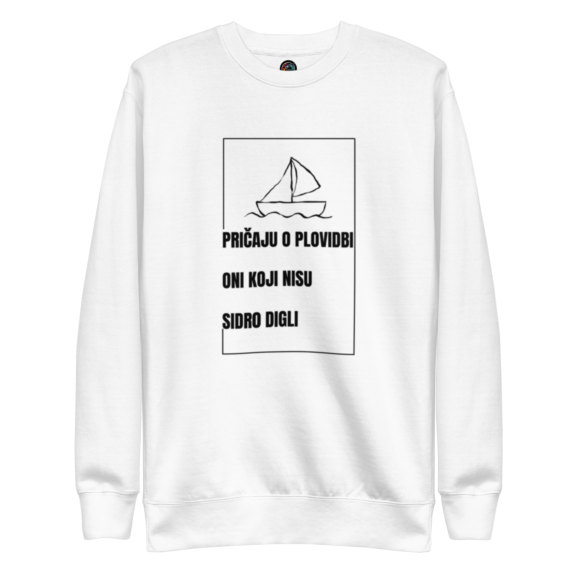 Dugačka majica s natpisom "Pričaju o plovidbi oni koji nisu sidro digli" - Slika 11